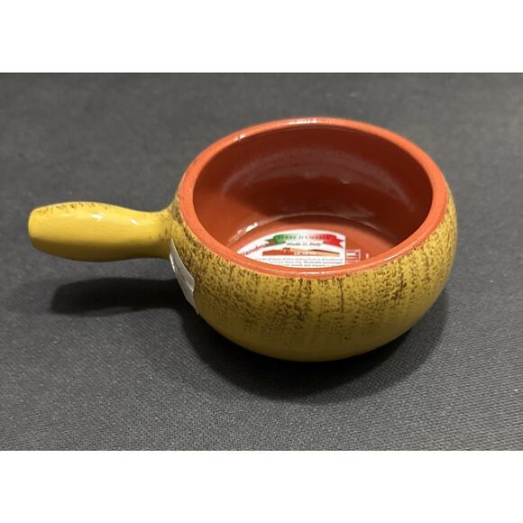 Terre D’umbria Other - De Silva Terre D’Umbria Dish Bowl Pan Rustic Yellow Handle Italy